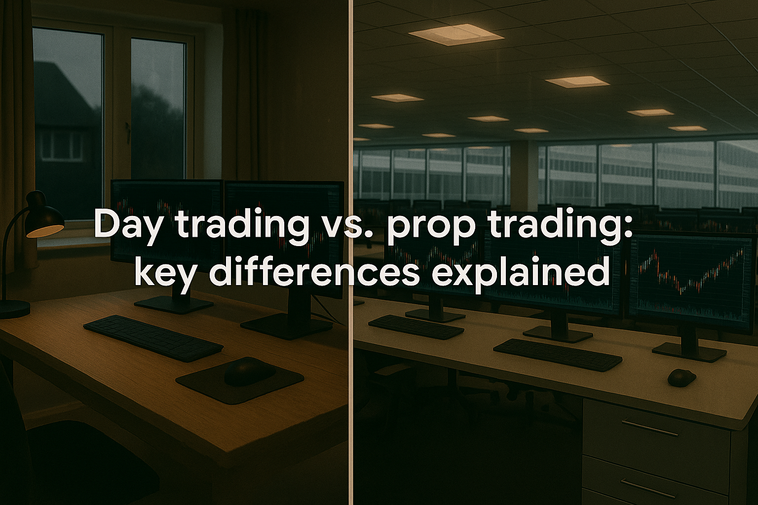 day trading vs prop trading key differences explained